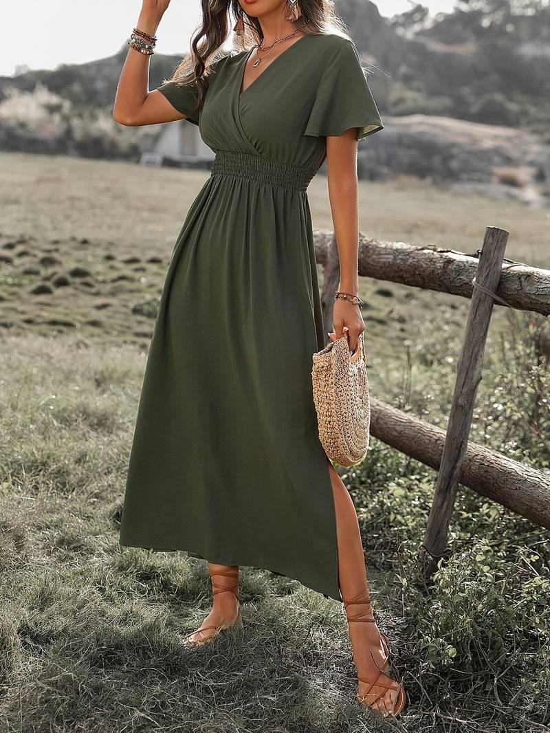 Ramira | Charmantes Kragendetail Damenkleid