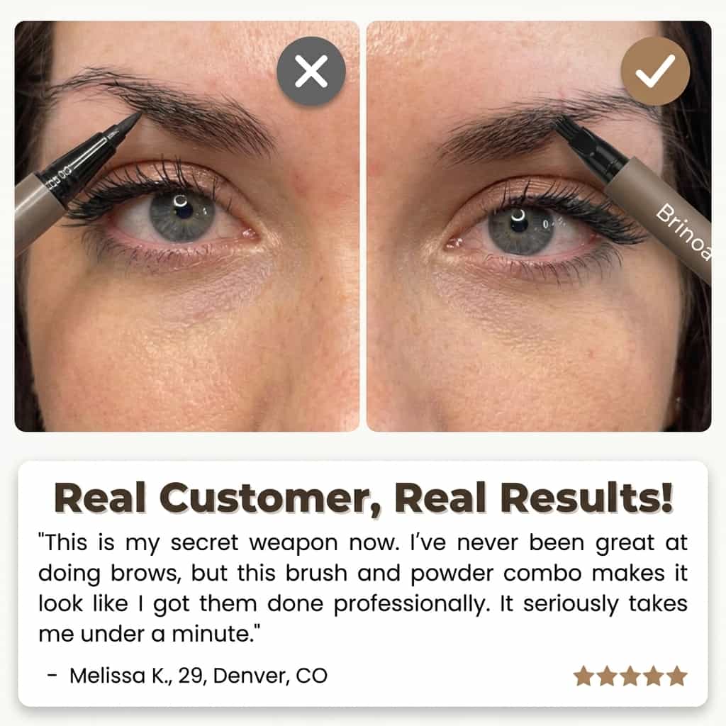 Waterdichte Microblading Wenkbrauwpen - Veegvast, 12 uur houdbaar