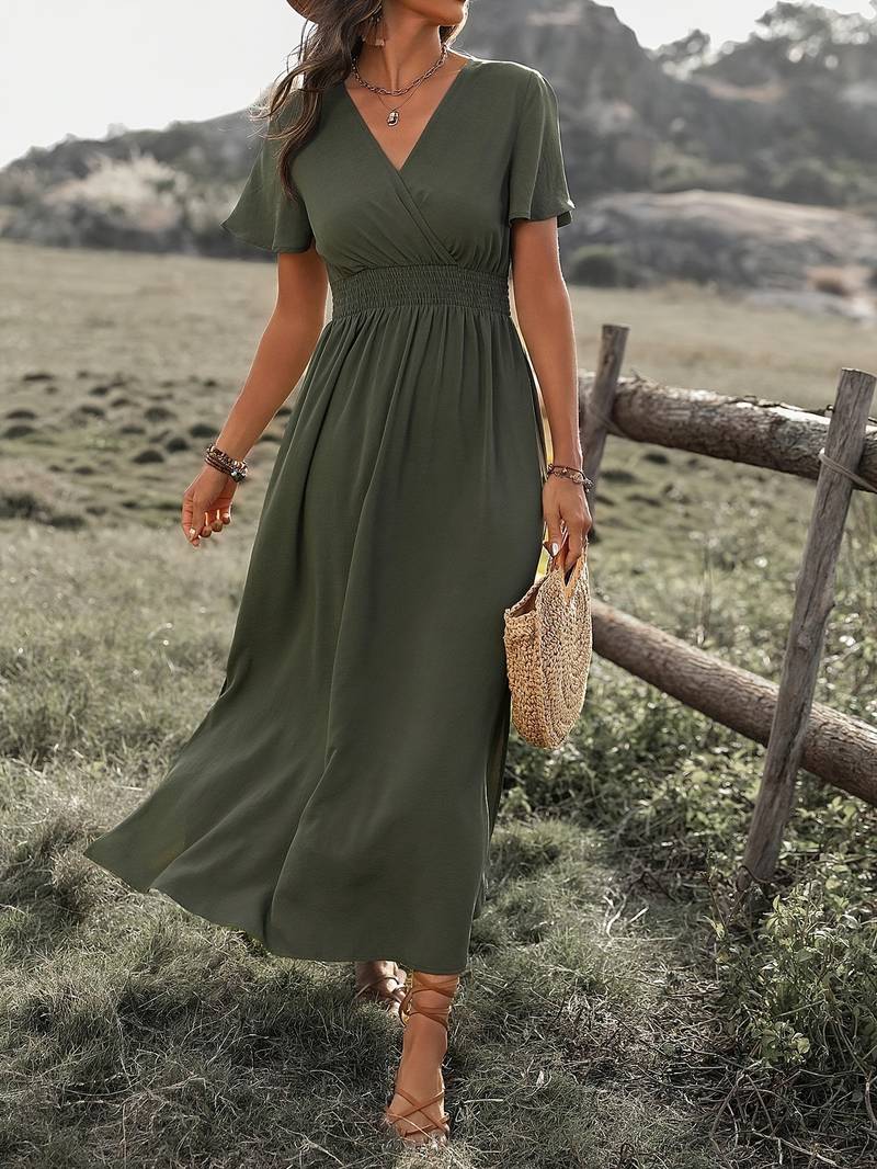 Ramira | Charmantes Kragendetail Damenkleid