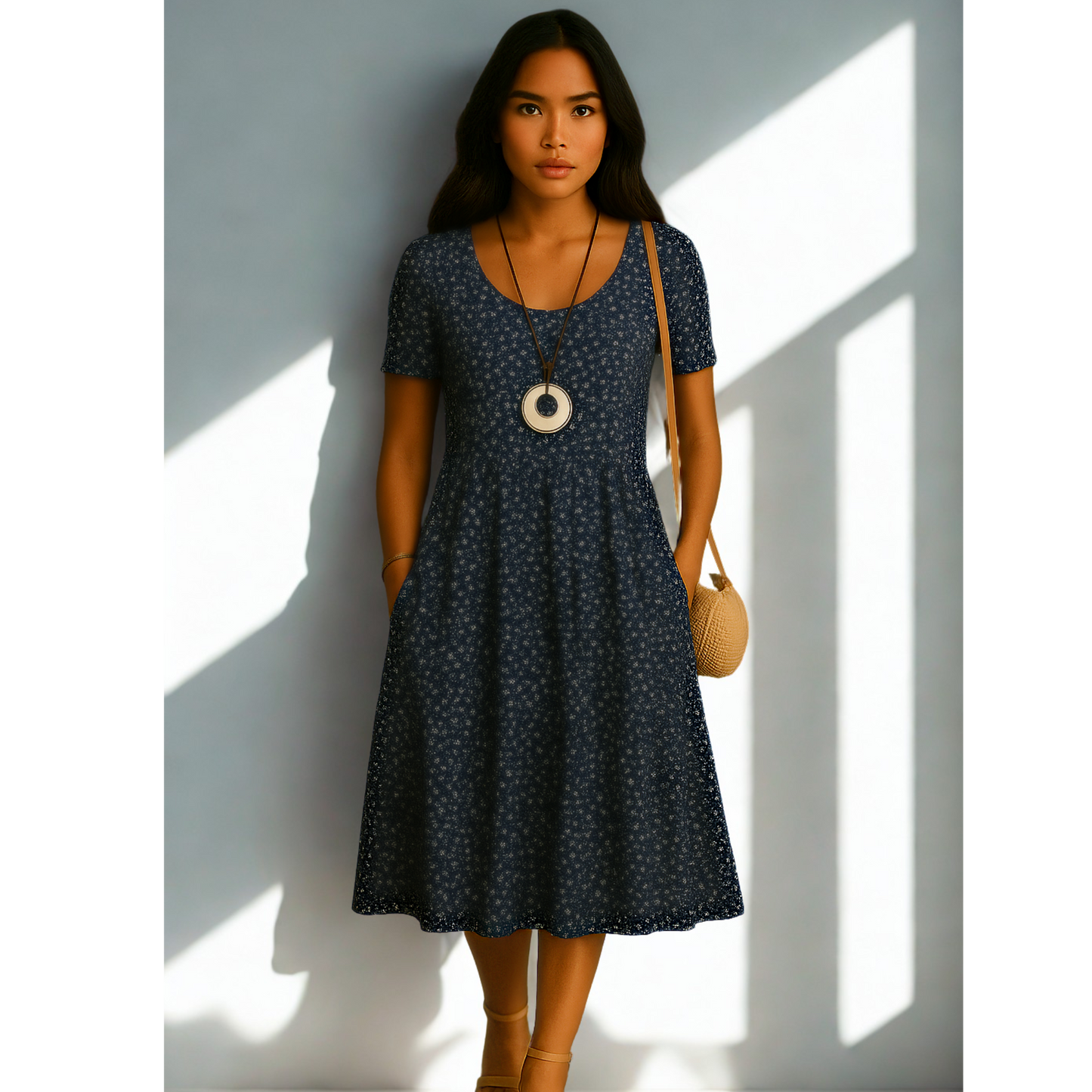 Hanna™ - Wunderschönes Midi-Kleid