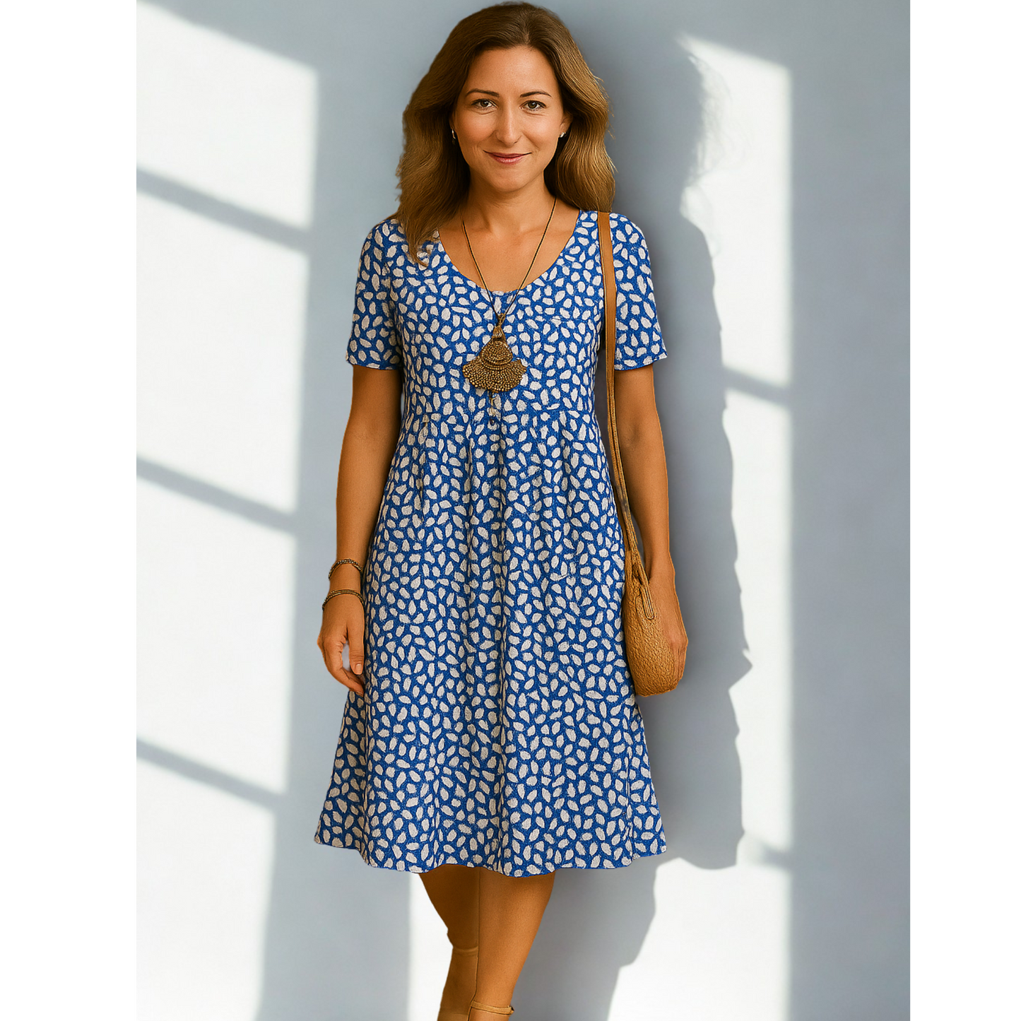 Hanna™ - Wunderschönes Midi-Kleid