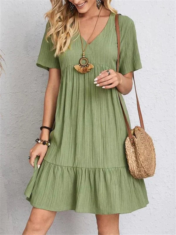 Lumie™ | Elegantes Retro Kleid mit V-Ausschnitt