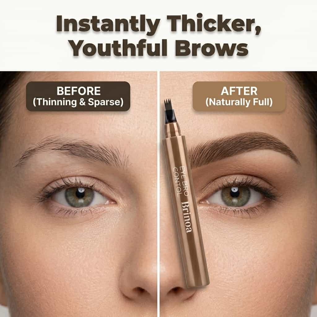Waterdichte Microblading Wenkbrauwpen - Veegvast, 12 uur houdbaar