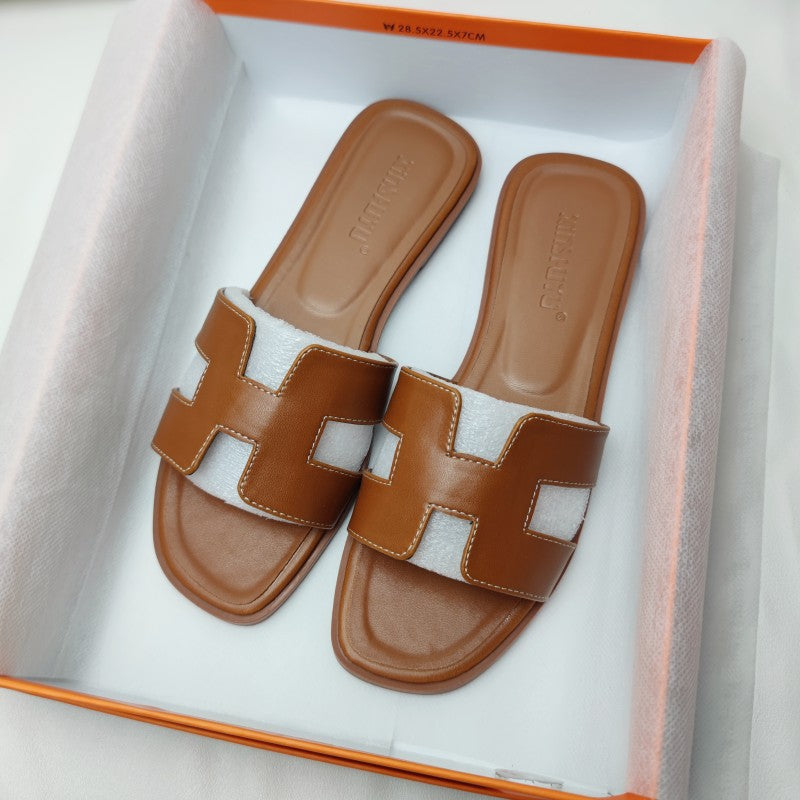 Dames Sandalen met H-Profiel van Vegan Leder Comfortabel en Elegant