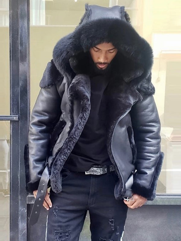 Adrian™ – Herrenjacke mit Kunstfell-Kapuze