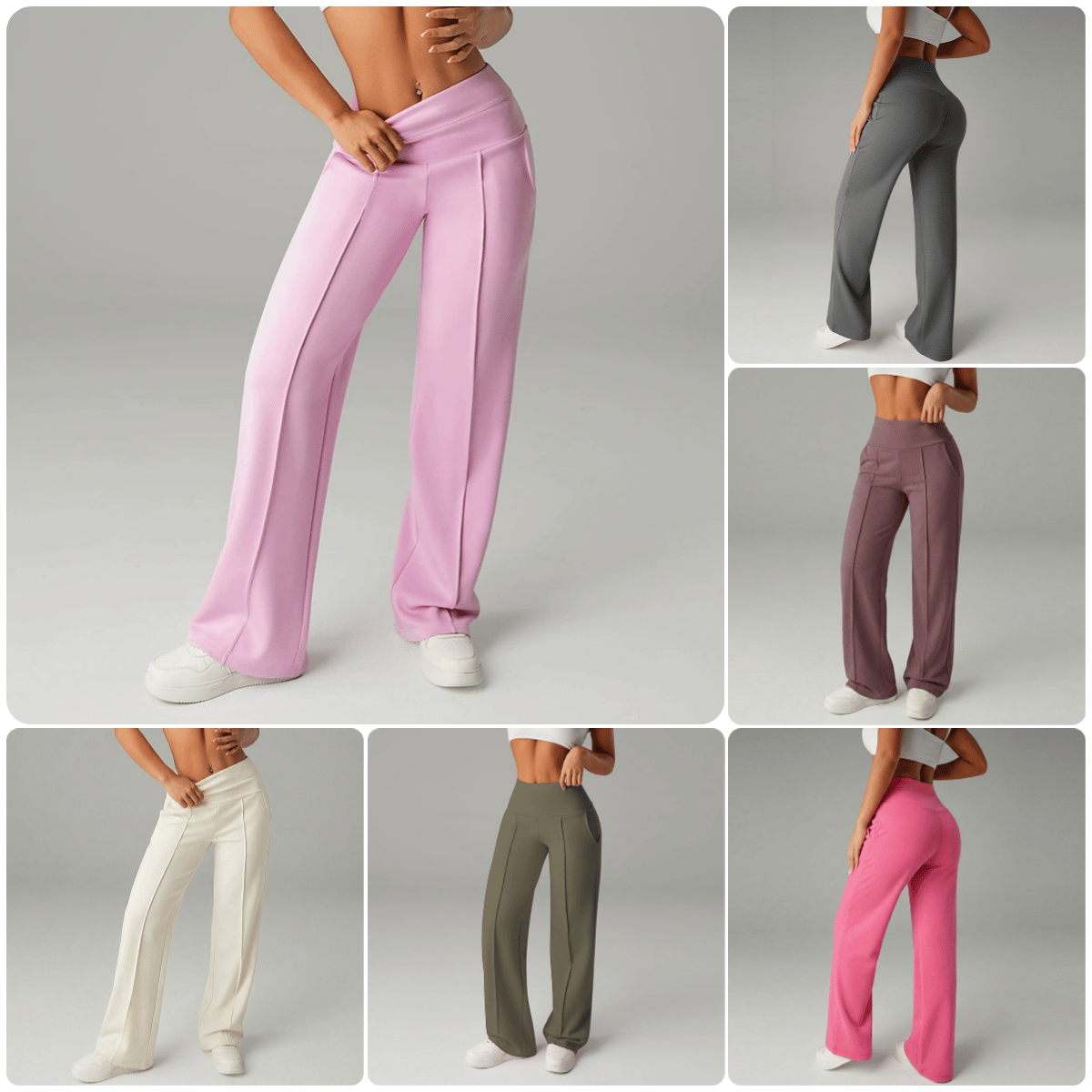 High-waist wide-leg-Hose| 2+1 GRATIS
