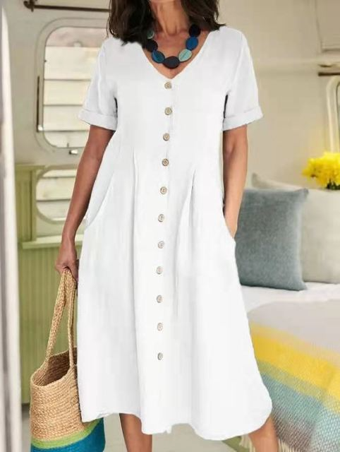 Sandra™ | Schickes Baumwolle Kleid