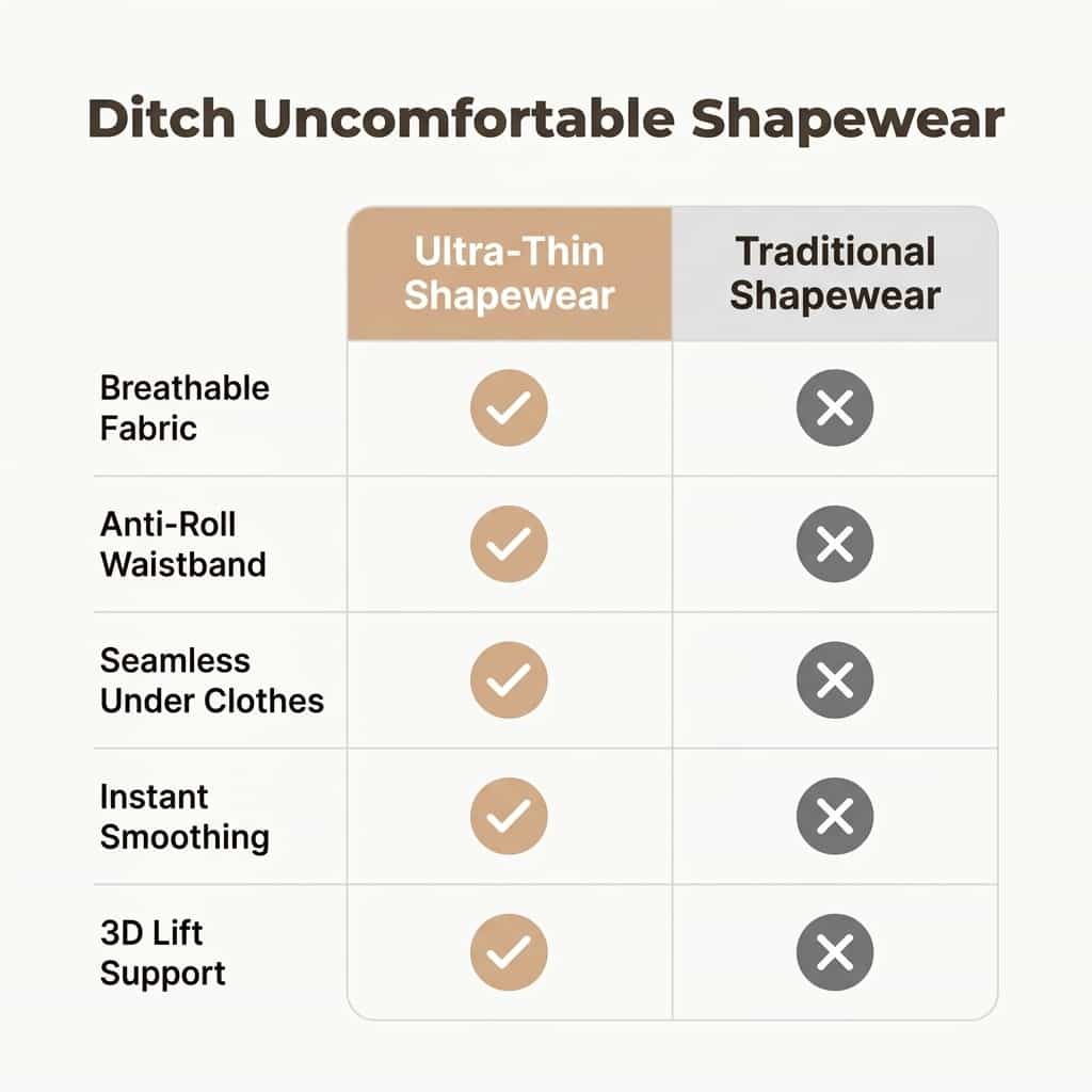 "Ultradünne figurformende Shorts – Unsichtbares Shaping"