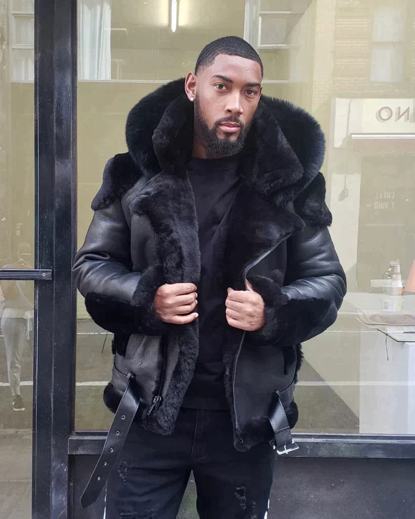 Adrian™ – Herrenjacke mit Kunstfell-Kapuze