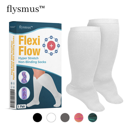 🧦 flysmus™ FlexiFlow – Hyper Stretch Kompressionssocken ohne Einschnürung