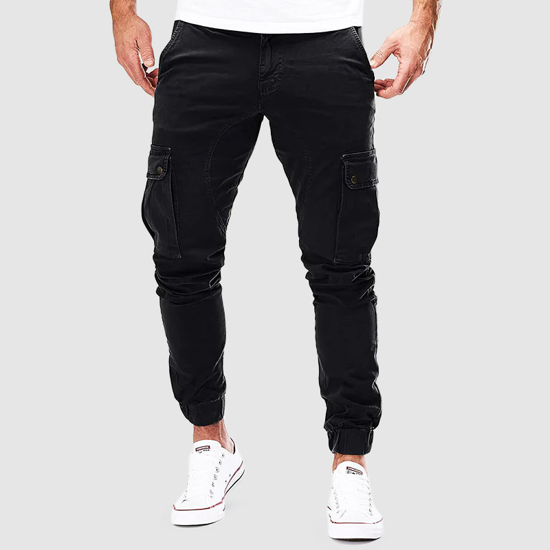 Bruno™ | Schlanke Cargohose