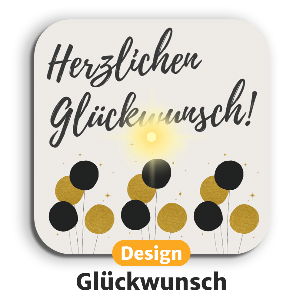 LumaGlow™ LED-Getränkeuntersetzer mit langlebigen Batterien