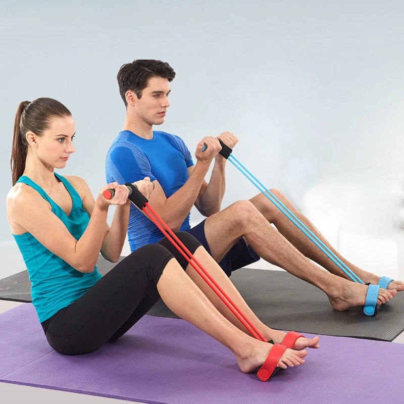 50% RABATT || FitLife™️ - Elastische Zugseile, Rudergerät für Fitness