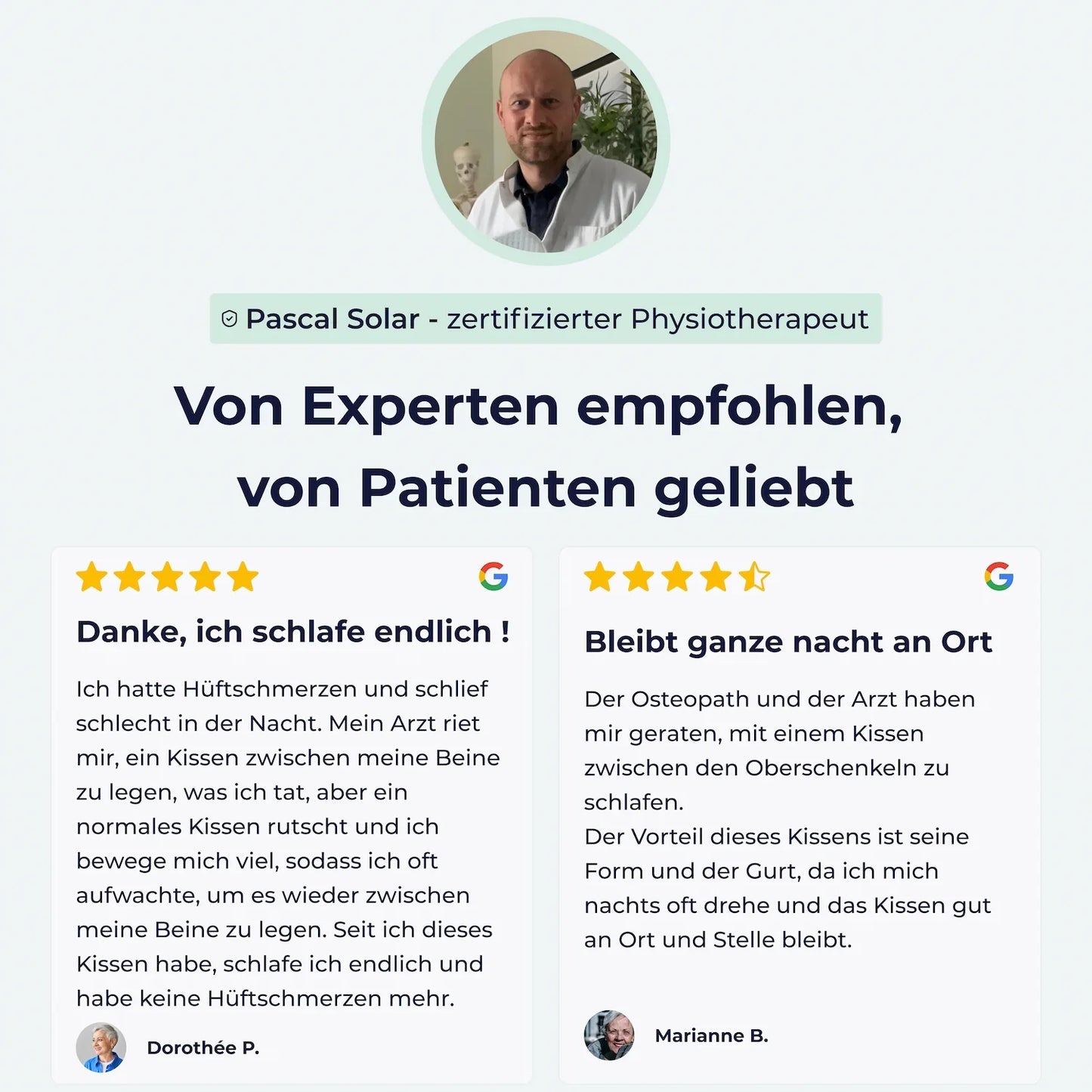 Orthopädisches Kniekissen - Das Geheimnis eines schmerzfreien Schlafs