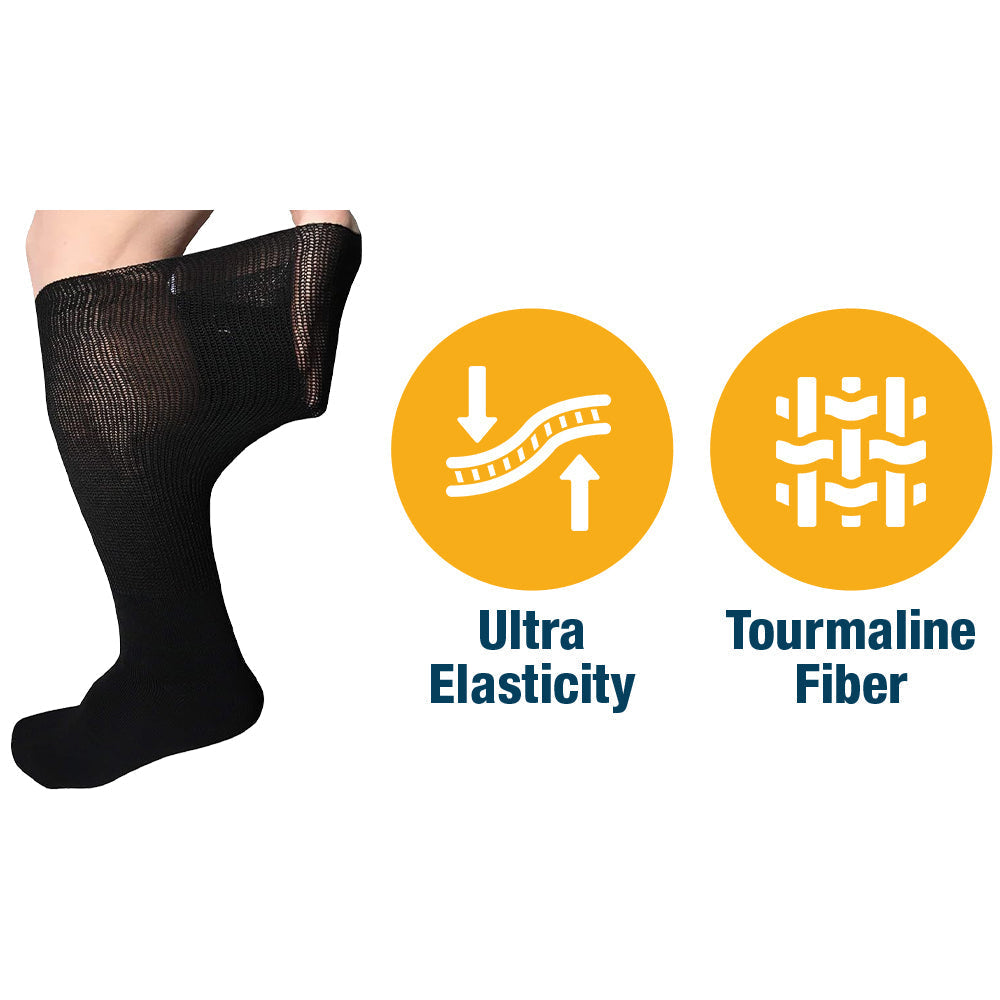 🧦 flysmus™ FlexiFlow – Hyper Stretch Kompressionssocken ohne Einschnürung