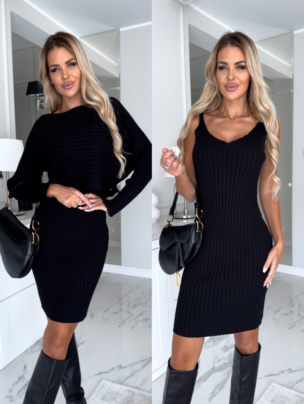 Giselle™ | ärmelloses Kleid & Pullover
