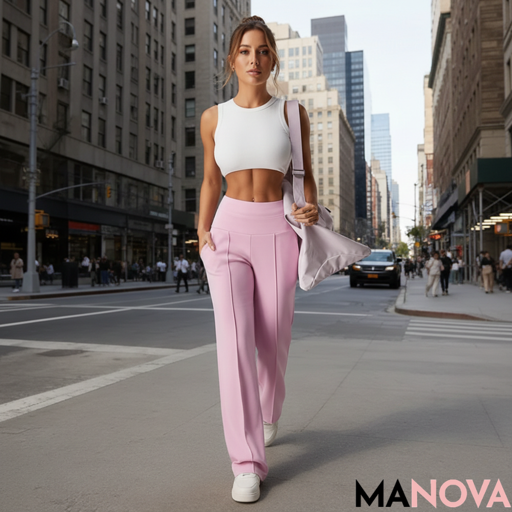 High-waist wide-leg-Hose| 2+1 GRATIS