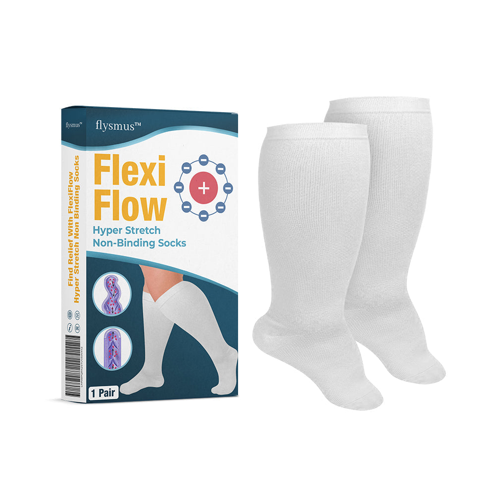 🧦 flysmus™ FlexiFlow – Hyper Stretch Kompressionssocken ohne Einschnürung