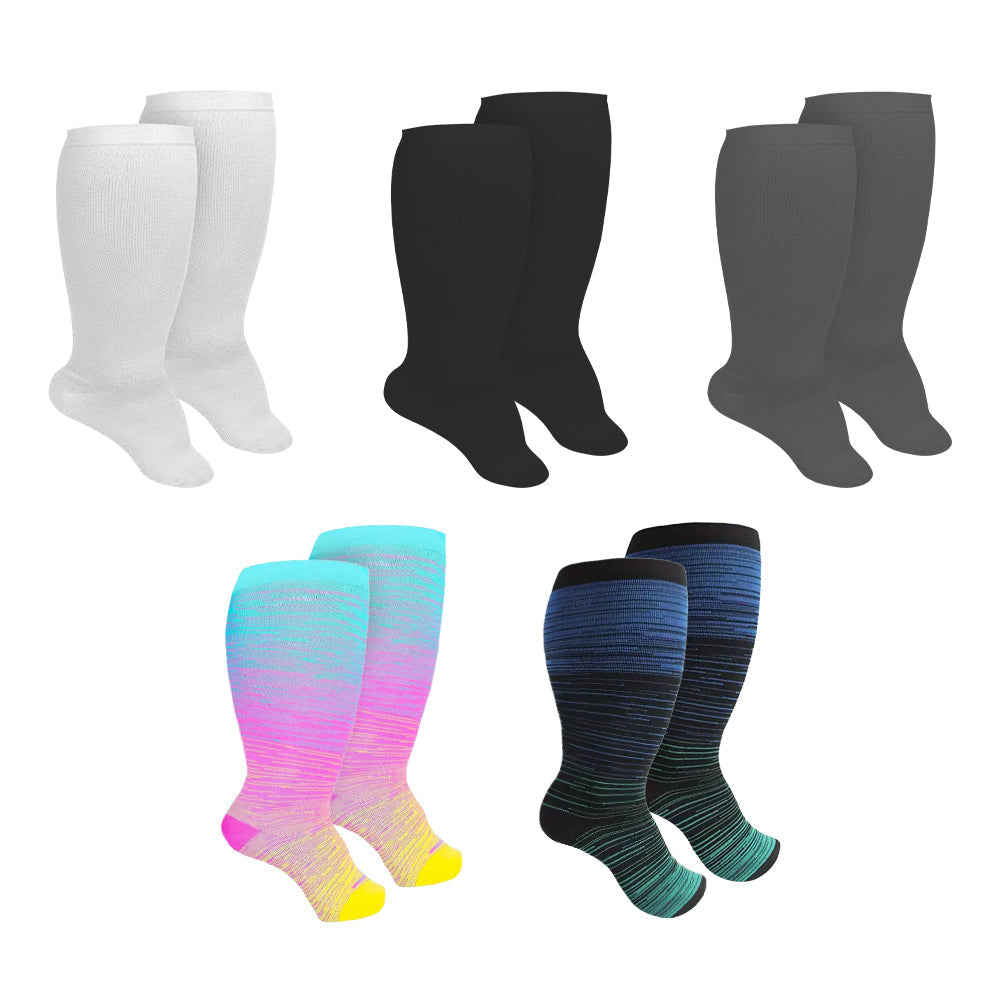 🧦 flysmus™ FlexiFlow – Hyper Stretch Kompressionssocken ohne Einschnürung