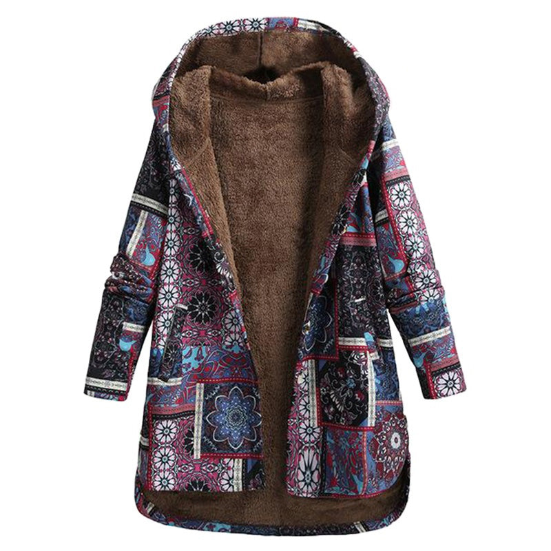 Alaia™ Kapuzenjacke mit Blumenmuster