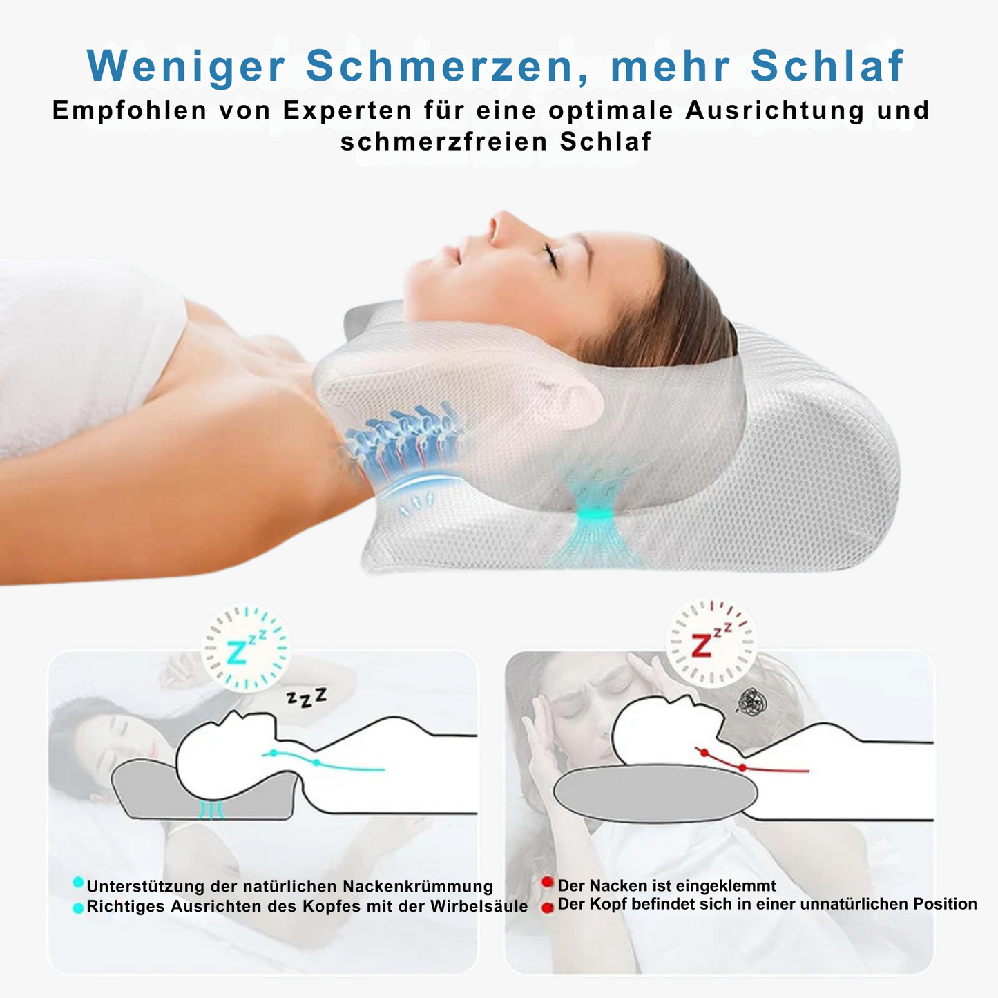 ZenHaven™ Memory-Foam-Kopfkissen