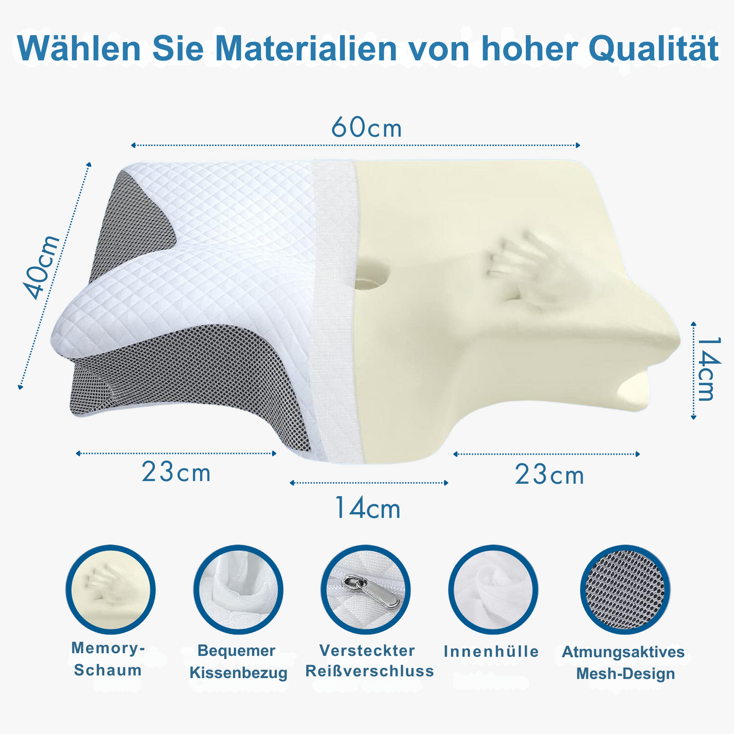 ZenHaven™ Memory-Foam-Kopfkissen