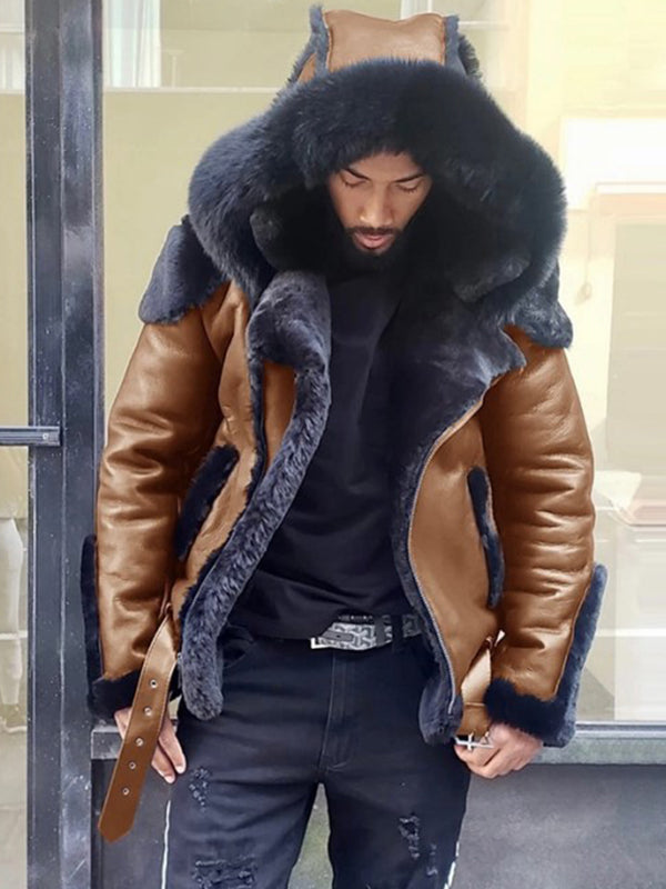 Adrian™ – Herrenjacke mit Kunstfell-Kapuze