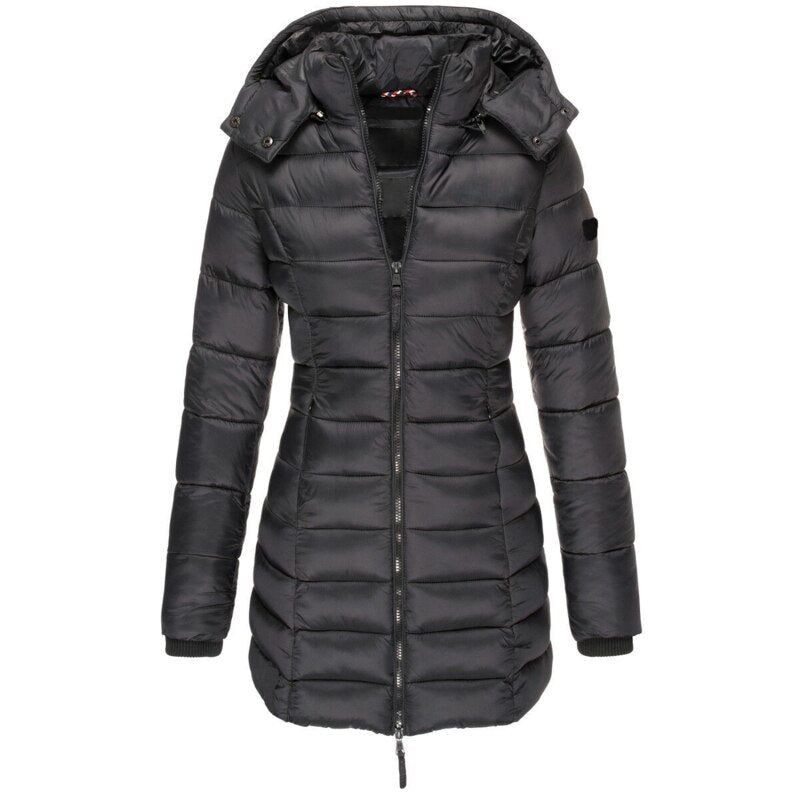 Bonnie™ Daunenjacke mit Kapuze und Reißverschluss