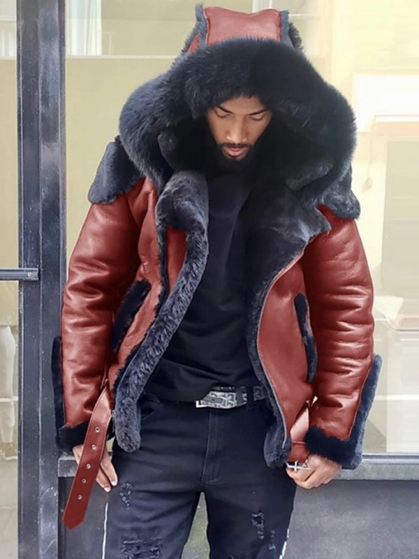 Adrian™ – Herrenjacke mit Kunstfell-Kapuze