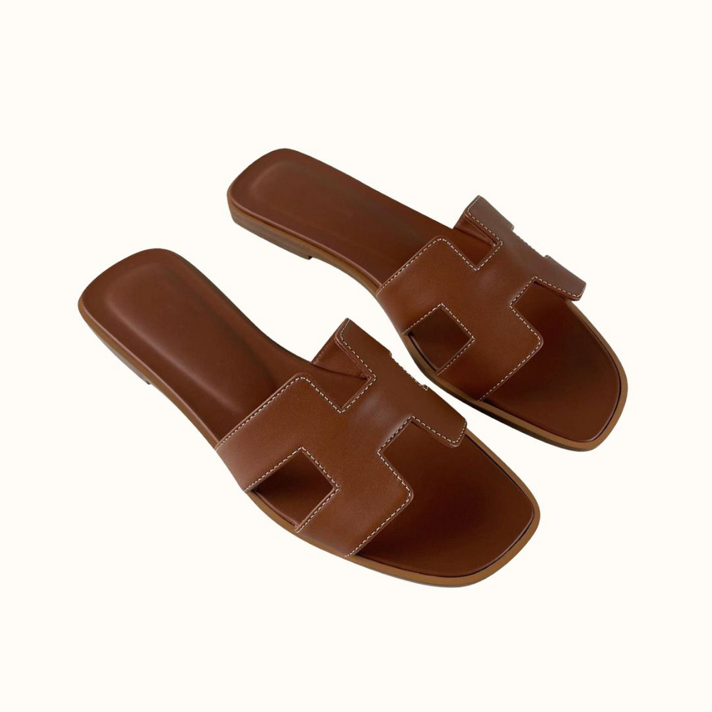 Dames Sandalen met H-Profiel van Vegan Leder Comfortabel en Elegant