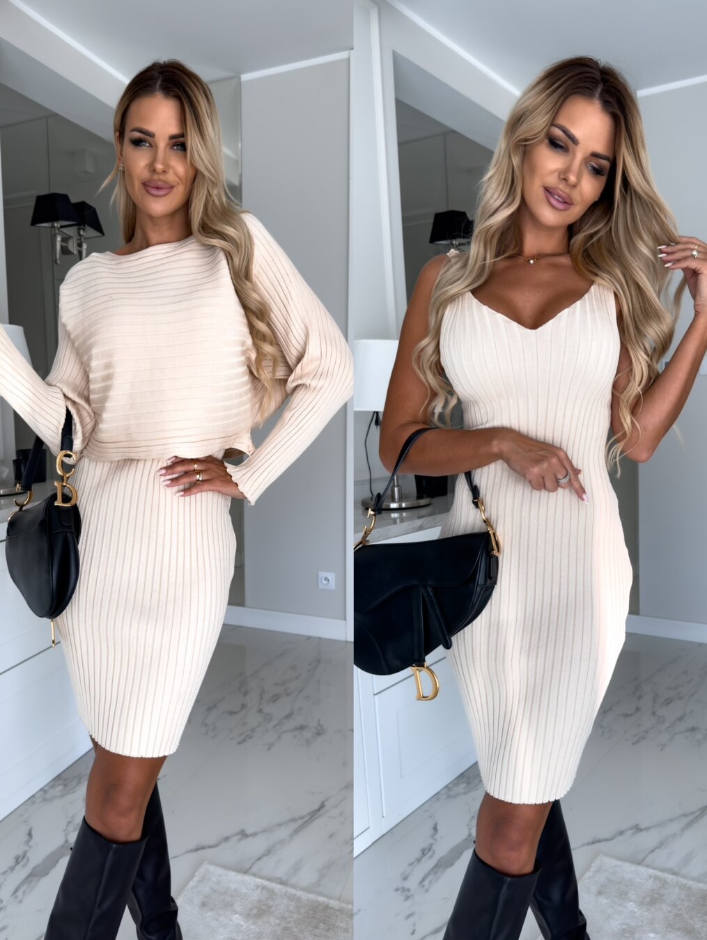 Giselle™ | ärmelloses Kleid & Pullover
