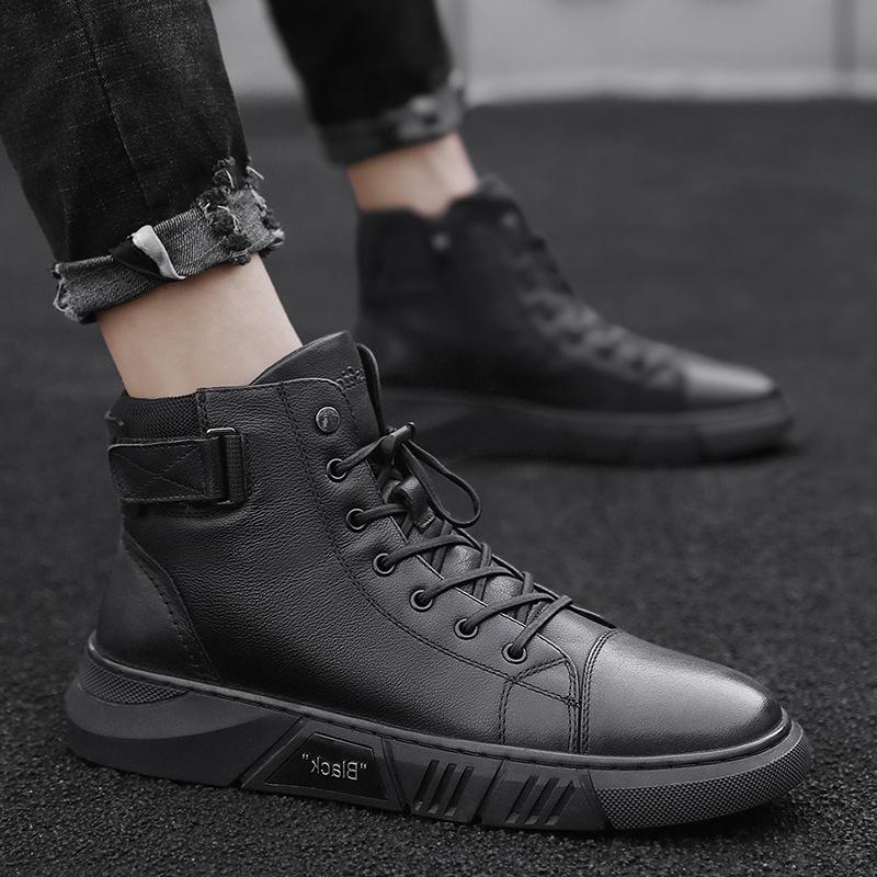Mike™ | Robuster schwarzer Herrenschuh