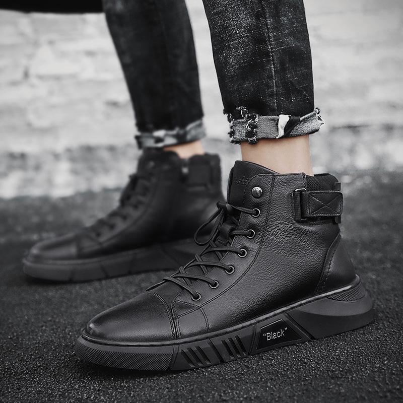 Mike™ | Robuster schwarzer Herrenschuh